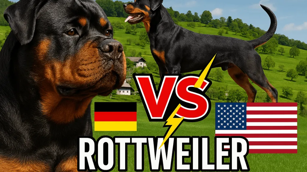 Rottweiler Alemán vs Americano
