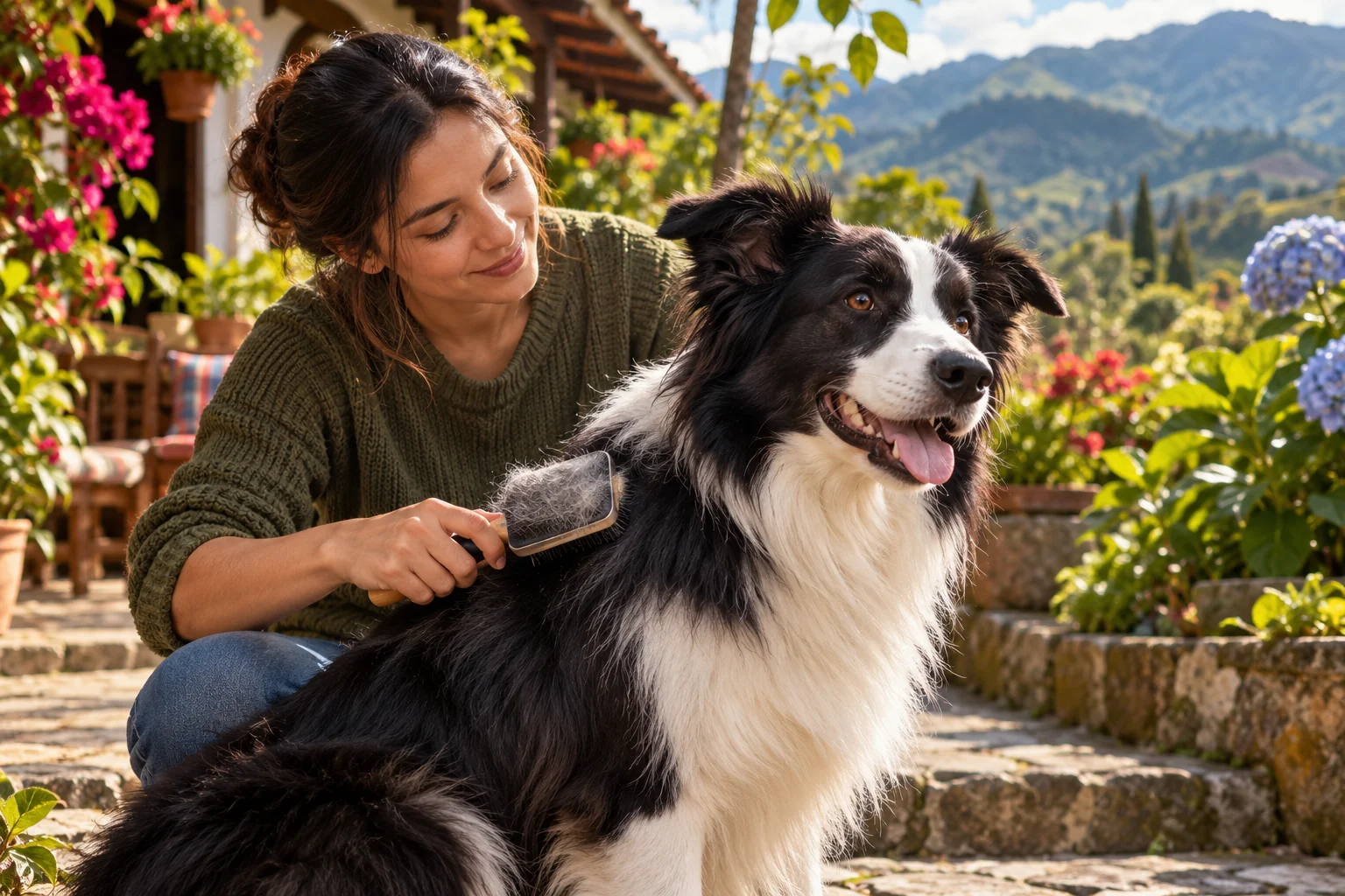 Ilustración: ¿El Border Collie suelta mucho pelo? Una rutina que ayuda