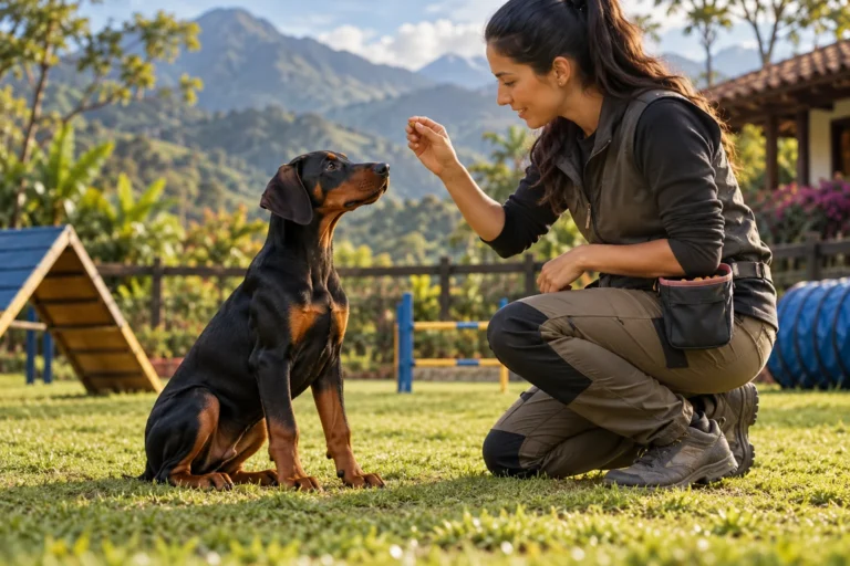 Ilustración: Cómo educar a un Doberman cachorro sin peleas ni castigos