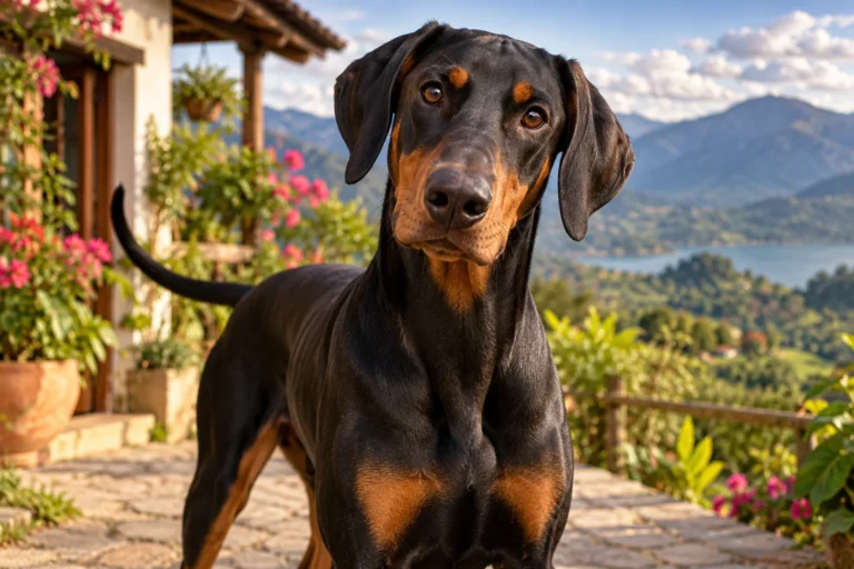Ilustración: Doberman con orejas naturales: así es su aspecto real