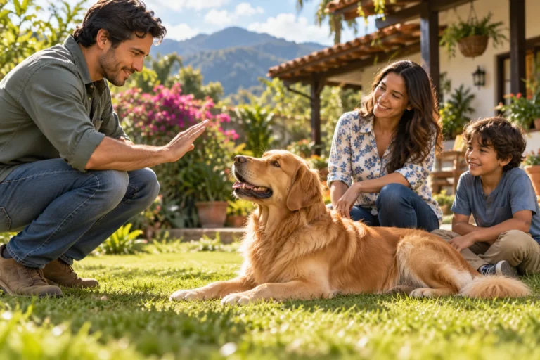 Ilustración: Carácter del Golden Retriever: cariñoso no significa fácil