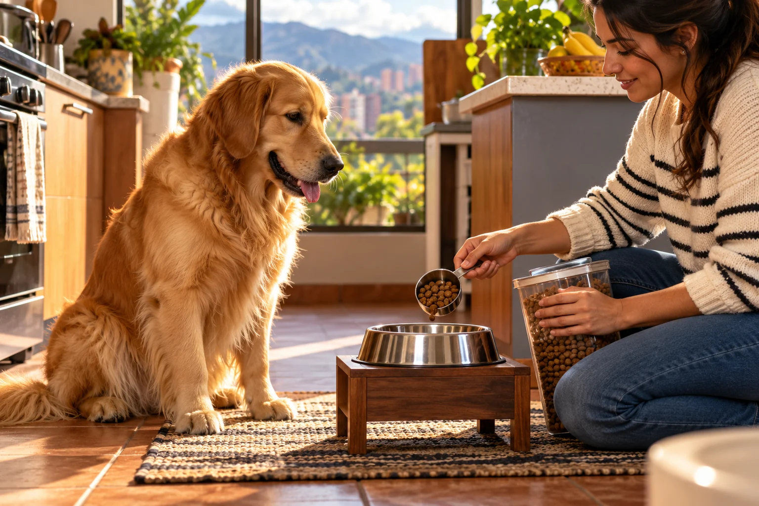 Ilustración: Alimentación del Golden Retriever: raciones con criterio