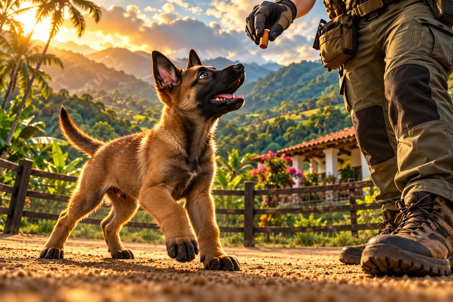 Ilustración editorial: Cómo educar a un malinois cachorro: 6 hábitos antes de los trucos